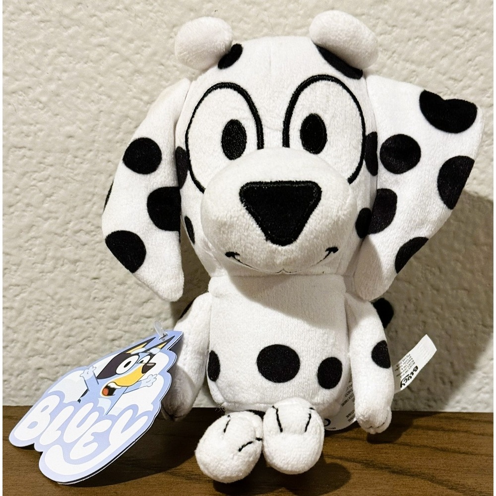 Bluey Chloe Dalmatian Plush 8" Bluey & Friends Moose Toys Stuffed Animal NWT
